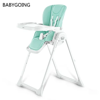

Multifunctional Children's Dining Table Chair One-button folding 8 adjustable height Safety Car Seat for 6 - 36 Month Baby