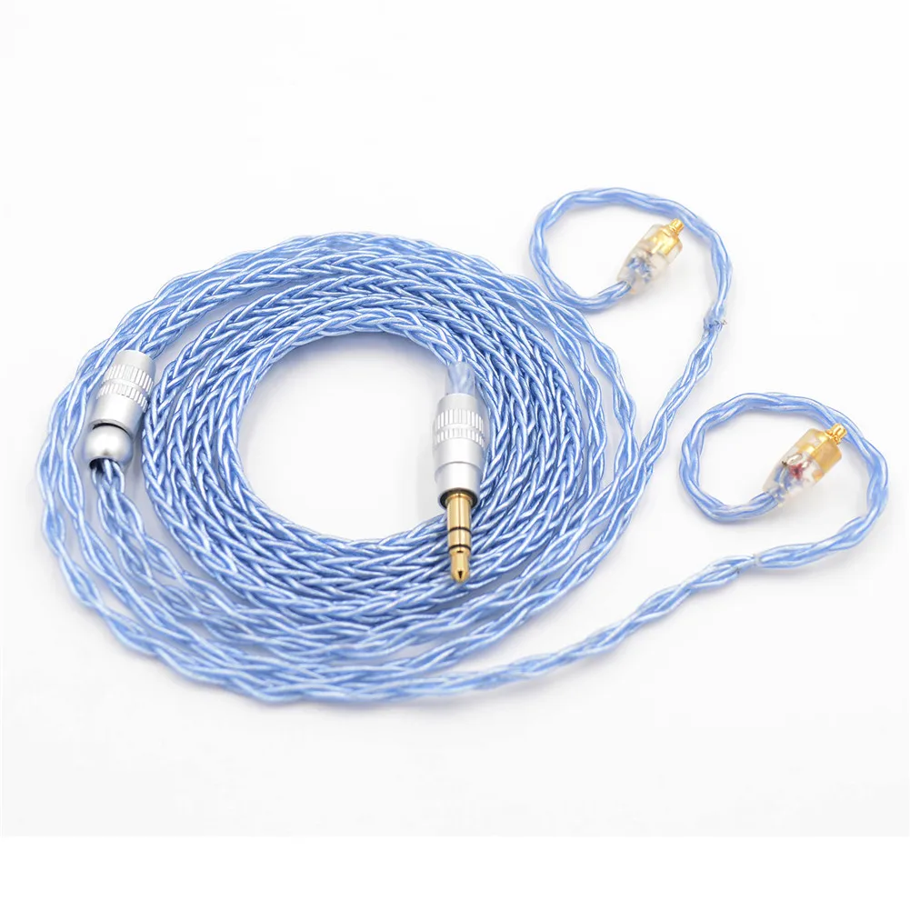 

BQEYZ Upgrade Blanced 8 Core sliver plated Earphones Wire 0.78mm 2 PIN in Ear Monitor Cable Connectors HiFi Audio