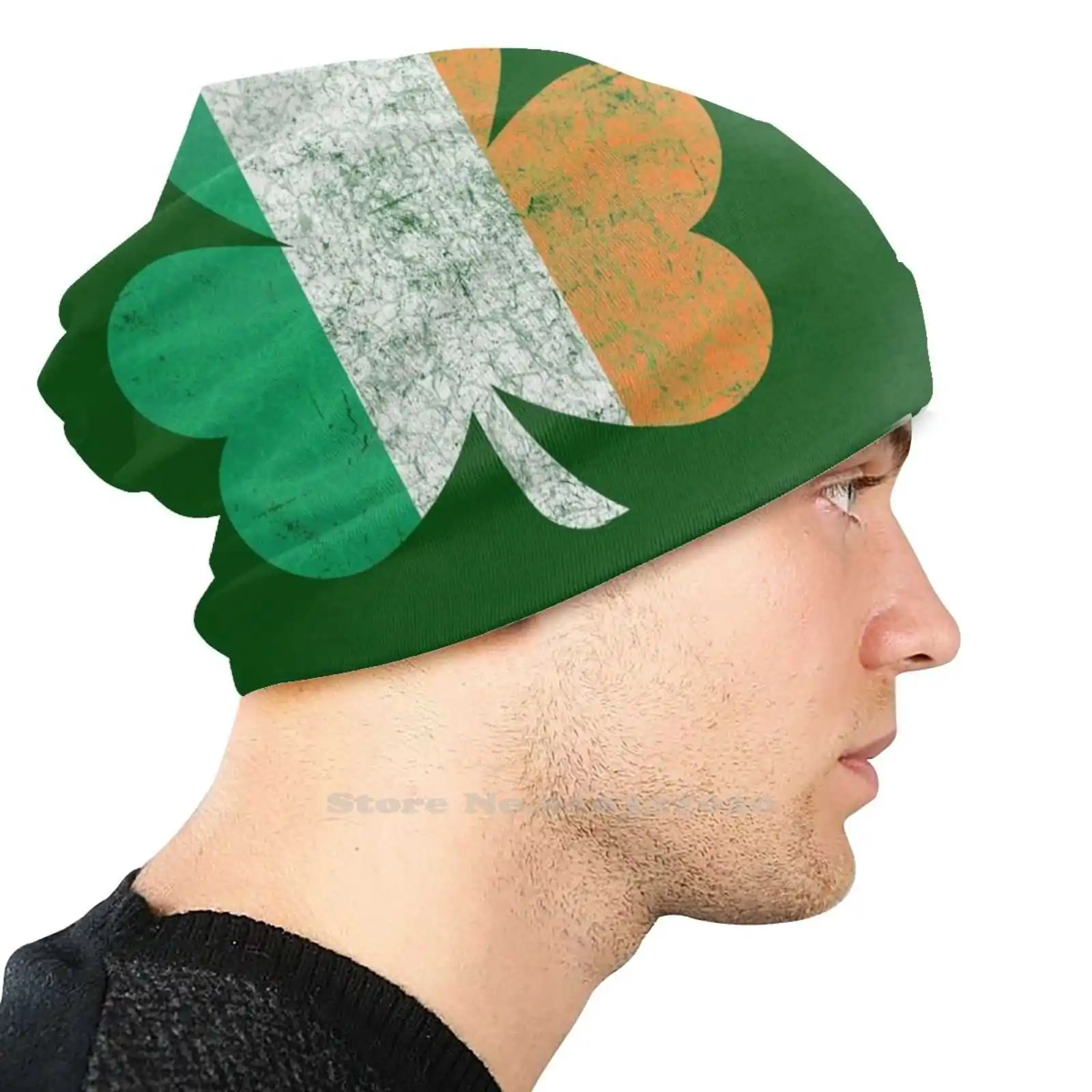 mens cotton scarf Vintage Irish Shamrock Saint Patrick Day Soft Warm Face Mask Sport Scarf Shamrock Saint Patrick Day Leprechaun Irish Saint mens grey scarf