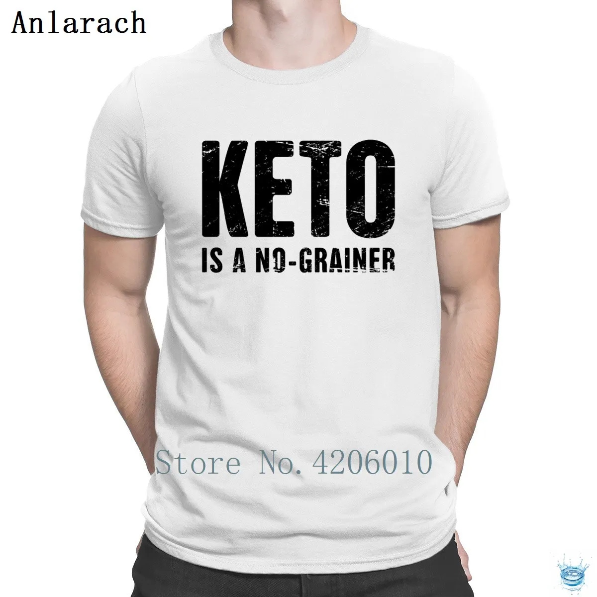 Keto Is A No Grainer, футболка, Классический Топ, футболка с буквенным принтом, футболка с круглым воротником для мужчин, умный, милый Принт
