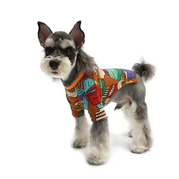 

Fashion Personality Print Pet Dog Coat Hoodies Puppy Clothes Hoodie For Small Dogs Apparel Dog Clothes