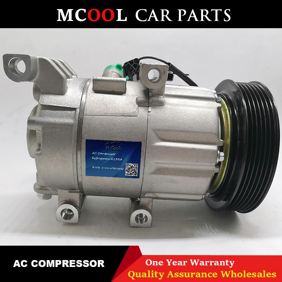 

for VS14X Auto AC Compressor For Hyundai I30 1.6i G4FD 2012- Kia Soul 1.6L 2014- 2019 Kia Forte 5 1.6L 2014-2016 97701A5502