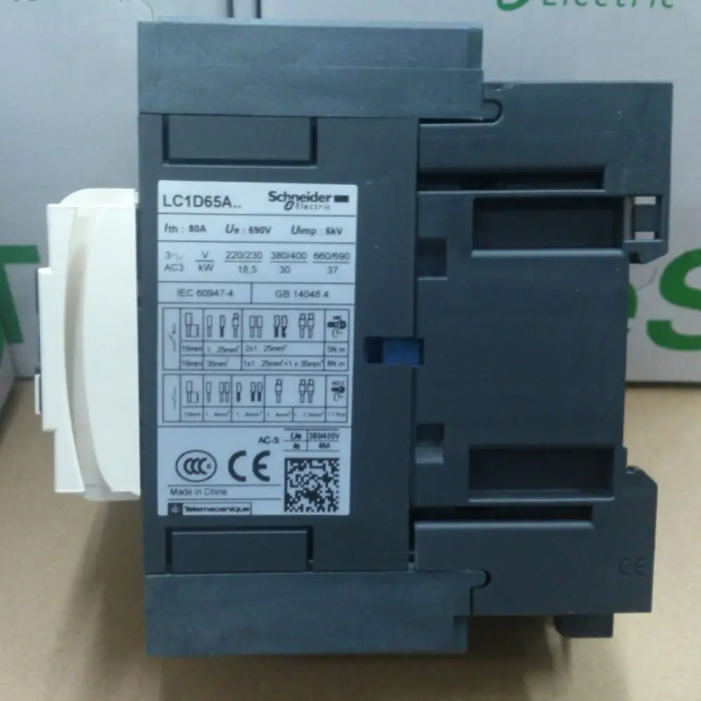 TeSys D контактор 3P LC1D65A LC1D65AF7 LC1D65AF7C катушки AC110V 65A