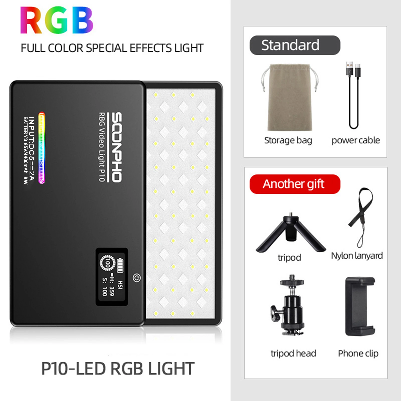 Godox R1 Rond RGB Mini Creatief licht LED-videolicht Invullicht 2500K-8500K CRI 98 voor video kopen vanaf een prijs van 81