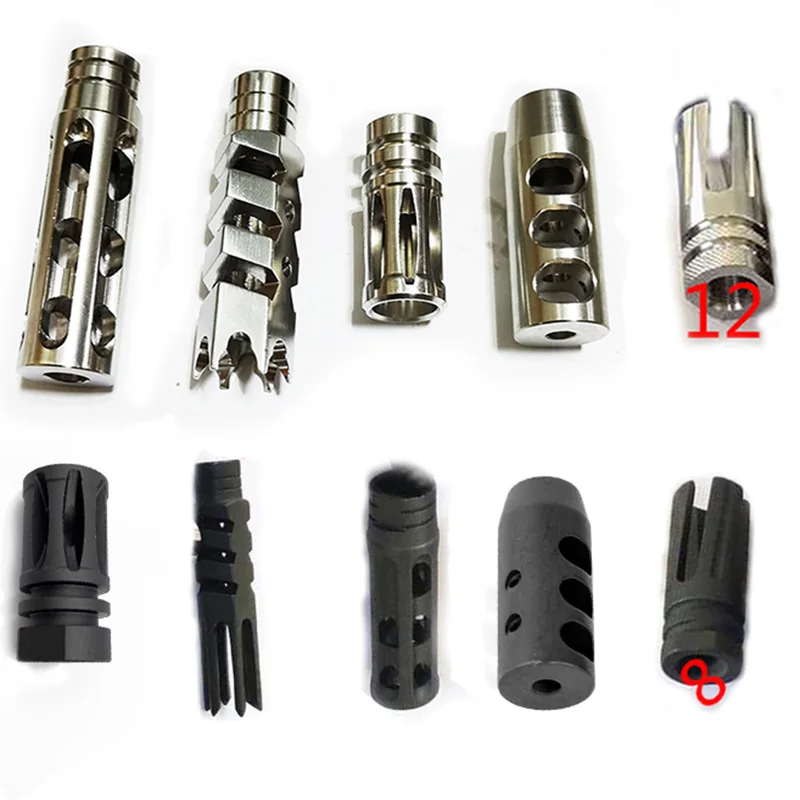 TOtrait M16 M4 .223 .308 5.56 Rifle 1/2&quotx28 14mm 19mm Alloy Steel/Stainless Negative Thread Airsoft AEG GBB AR15 Paintball Acces | Спорт и