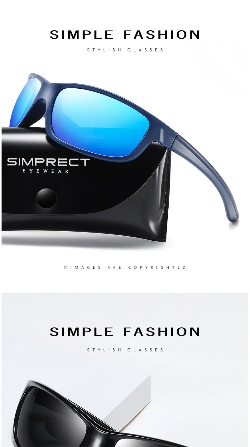 SIMPRECT TR90, поляризационные солнцезащитные очки для мужчин,, квадратные ретро солнцезащитные очки, мужские поляризационные Винтажные Солнцезащитные очки для мужчин, антибликовые очки