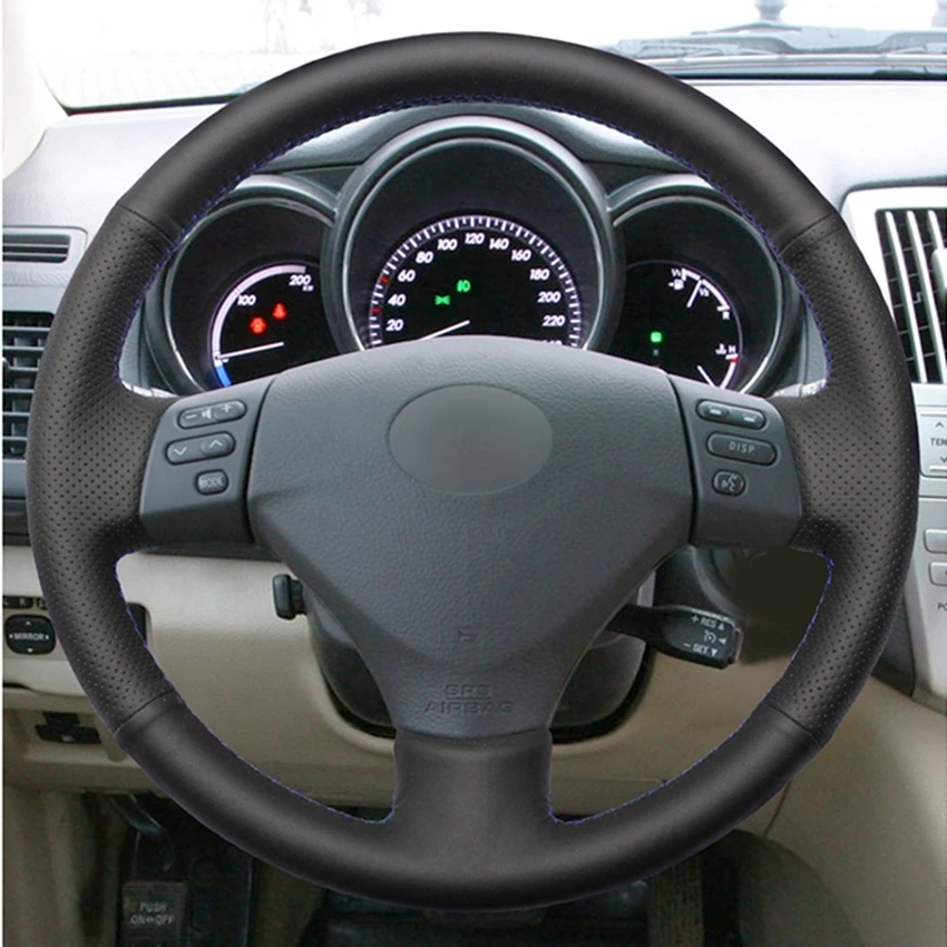 Искусственная кожа для Lexus RX330 RX400h RX400 2004 2007 Toyota Corolla Verso Camry|Чехлы на руль| |
