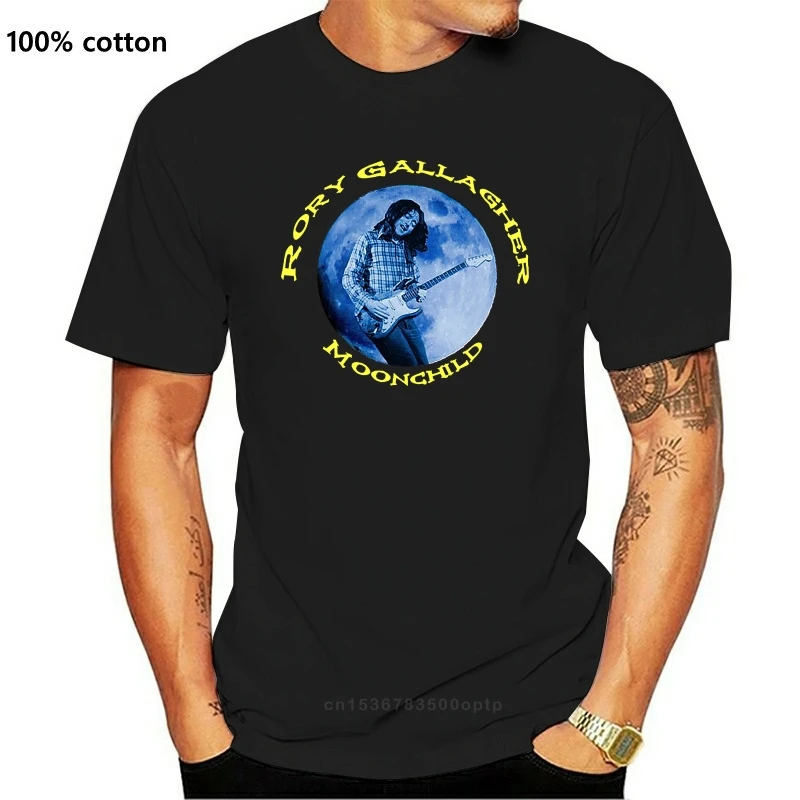 Новая мужская черная футболка Rory Gallagher Moonchild Music Legend размер от S до 3XL | Мужская