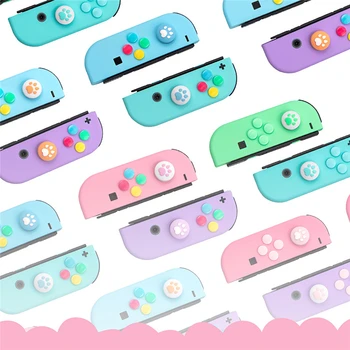 

For Nintend Switch NS Joy-con Cat's Claw Analog Joystick Caps Joy-con Controller Thumb Button Cover Direction Key Stickers