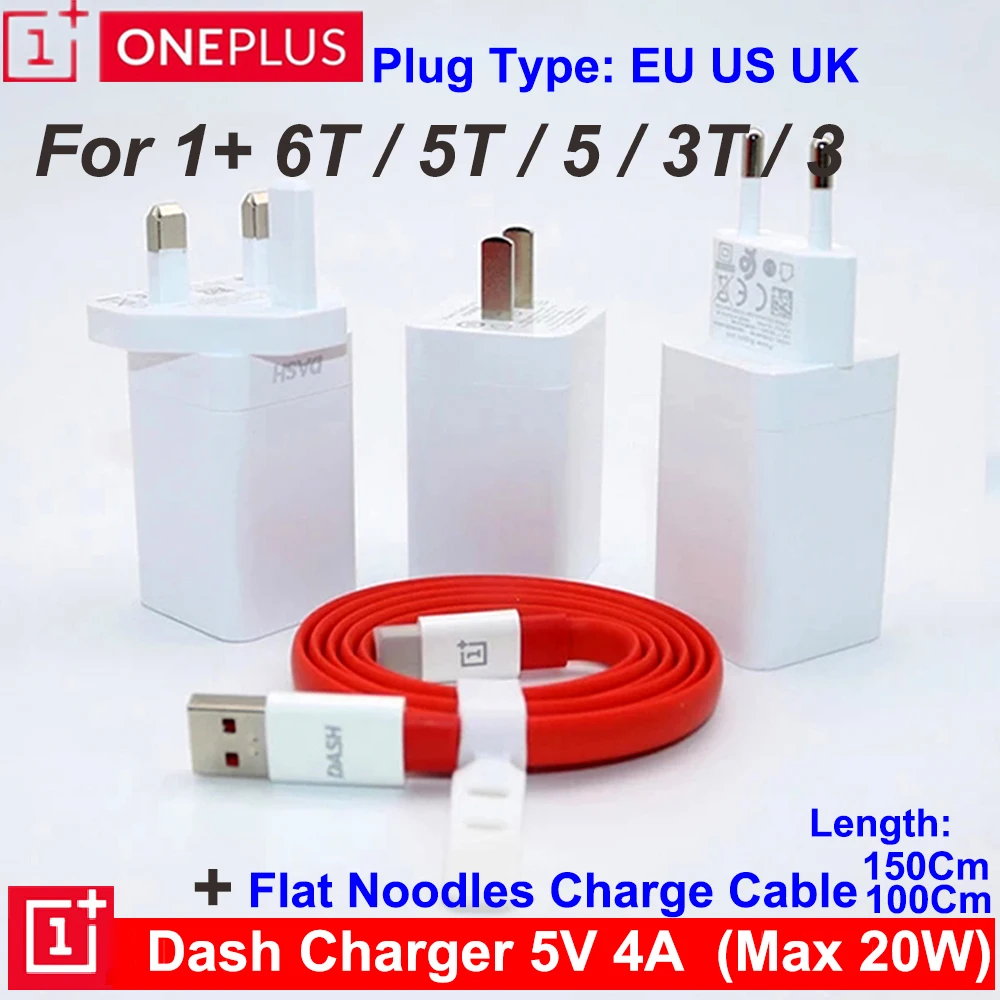 Оригинальное зарядное устройство Oneplus 5V4A для приборной панели 6T 6 5T 5 3T 3 Адаптер