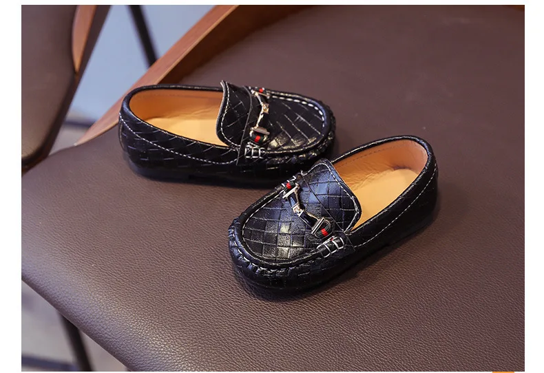 girls leather shoes 2021 New Small Leather Shoes Boys Wear Soft Leather Casual British Alligator Children's Fashion Shoes bata children's sandals