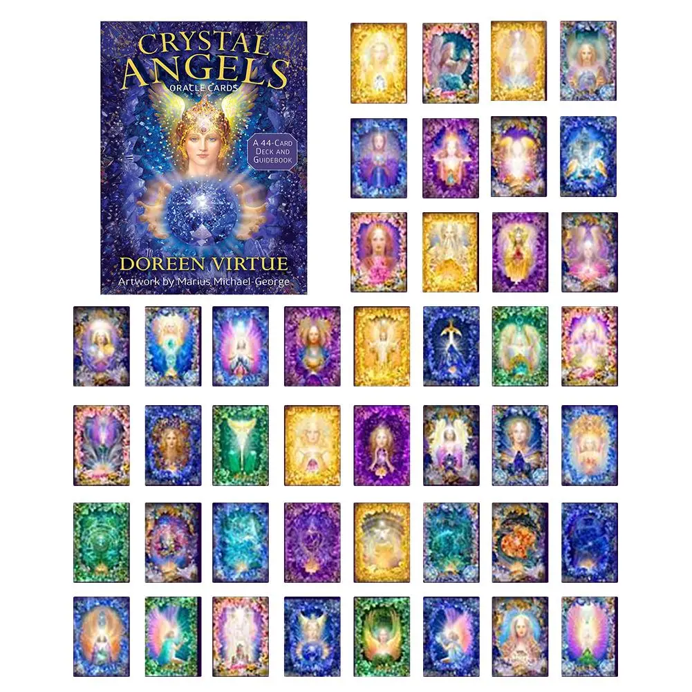 2020 New cards game Crystal Angel Oracle Cards Durable Fashionable Tarot  Cards 44PCS/set|Board Games| - AliExpress