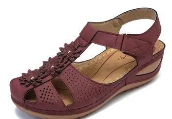 

YEELOCA 2020 Woman Heels Sandals Chaussures Femme Soft Bottom Platform Sandals Gladiator VC089