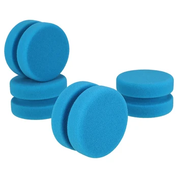 

Paint Sponges,Double Layer Circular Painting Sponge for Art Crafts,Car,Kitchen with Mesh Hanging Storage Bag (Blue) 4Pcs
