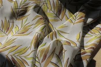 

14 mumi Silk double crepe fabric clothing garment fabric BH21470.5m