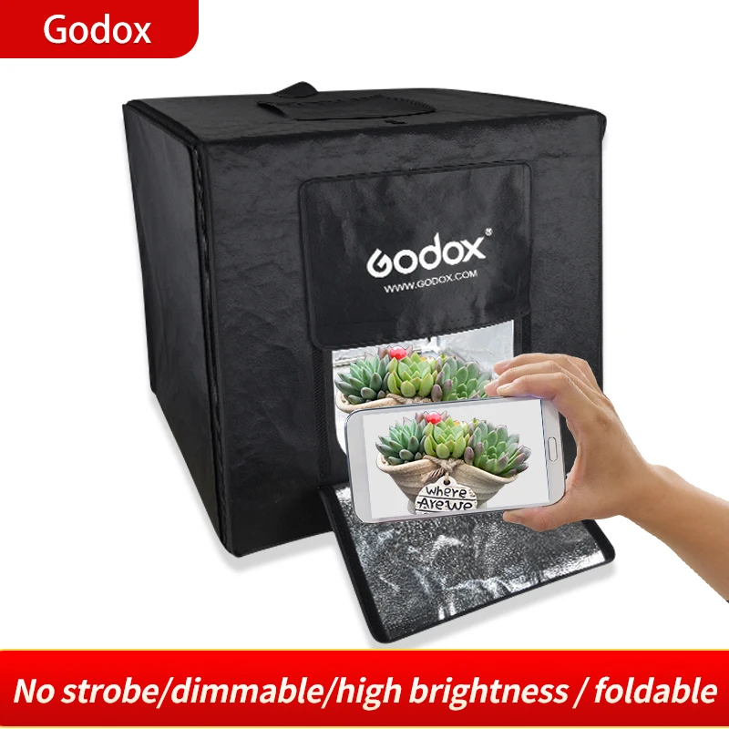 Godox LST80 80*80 см/LST60 60*60 см/LST40 40*40 см фотостудия Светодиодная настольная палатка для
