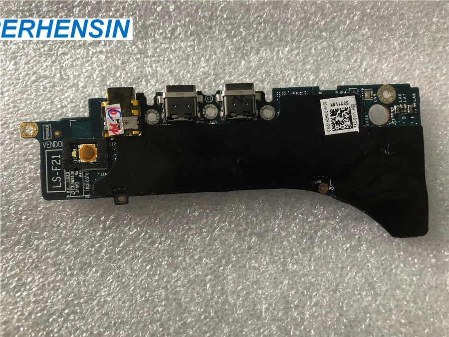 Porta de Carregamento Usb tipo c Placa de Áudio Original para Dell Xps 15 9575 Yh2h0 0yh2h0 Ls-f211p