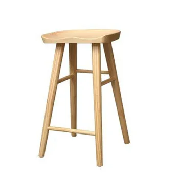 

Nordic Bar Stool Modern Minimalist Bar Chair Solid Wood Home Creative Bar Chair Fashion High Stool