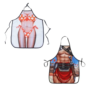 

Polka Dot Bikini Sexy Kitchen Apron Funny Creative Cooking Aprons for Women Ladies Girlfriend & Mens Apron,Pinny Fun Novelty Sau