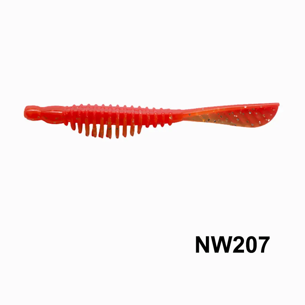 NOEBY Мягкая силиконовая приманка набор 100 мм 3,5 г серповидный хвост Pu веер Мягкая приманка с хвостом Мягкая приманка для рыбалки рыболовные принадлежности - Цвет: NW207