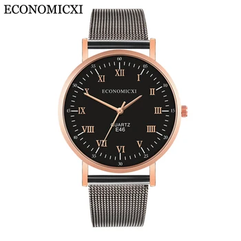 

Fashion Watch Men Slim Mesh Strap Minimalist Wristwatches For Men Quartz Watch New Brand Casual Male Clock Relojes Para Hombre