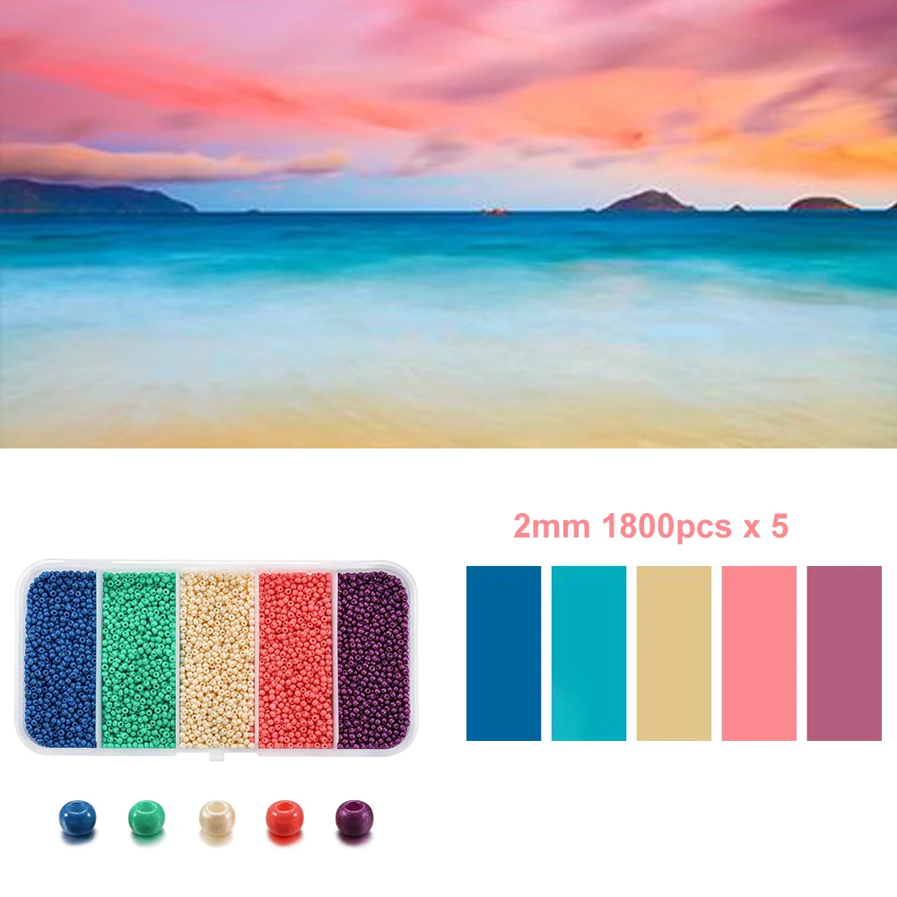 Kit 2000 Perline Imitazione Per Braccialetti - 4mm, Colorate, In ABS, Per Fai Da Te E Decorazioni