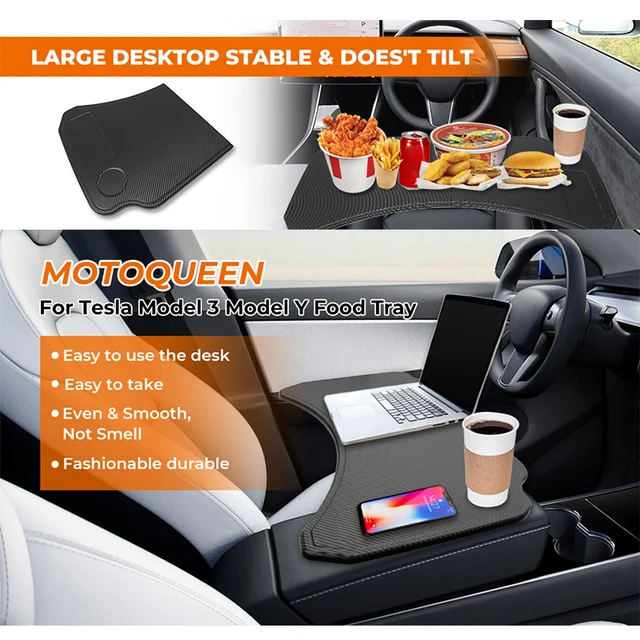 Für Tesla Modell 3 Modell Y Auto Lenkrad Tisch Bord Laptop Notebook  Schreibtisch Montieren Ständer Universal Essen Trinken Fach halter -  AliExpress