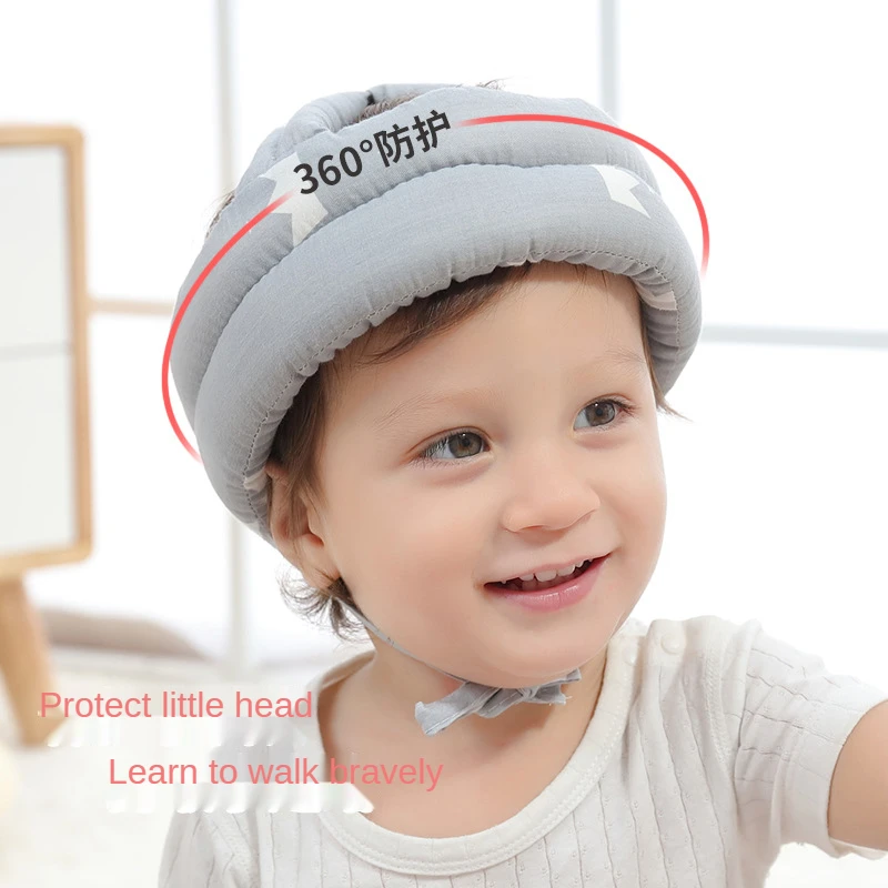 Baby Anti Vallen Hoofd Bescherming Pad Ademend Oddler Cap Anti