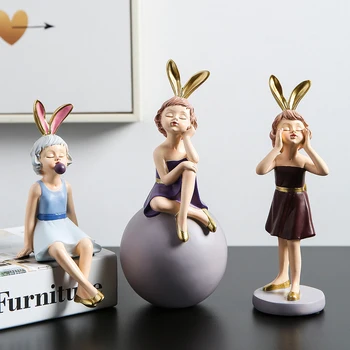 

Nordic Style Bubble Girl Sculpture Figure Model Decoration for Home Living Room and Bedroom Decoration Holiday Wedding Gift