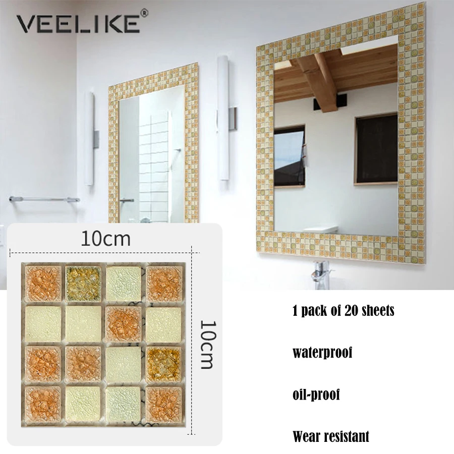 Us 8 99 40 Off Waterproof Bathroom Floor Stickers Self Adhesive Wallpaper Vinyl Wall Contact Paper Diy Home Decor Film Tile Decal Kid Gift Toy On