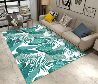 Дом в скандинавском стиле ковер высокого качества креативные Листья 3D печатные ковры для гостиной спальни ковер диван чайный коврик для стола - Цвет: 6