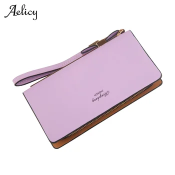 

Aelicy 2020 Ladies Long Wrist Wallet Large Women Wallet Purse Card Phone Holder Fashion Coin Purse Luxury Pu Leather Bags Women