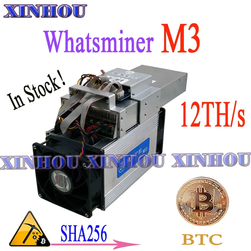 BTC BCH Miner WhatsMiner M3X 11.5 12TH/s Asic SHA256 Bitcoin с блоком питания экономичнее M21S M20S Antminer S9 S15 T17 S17