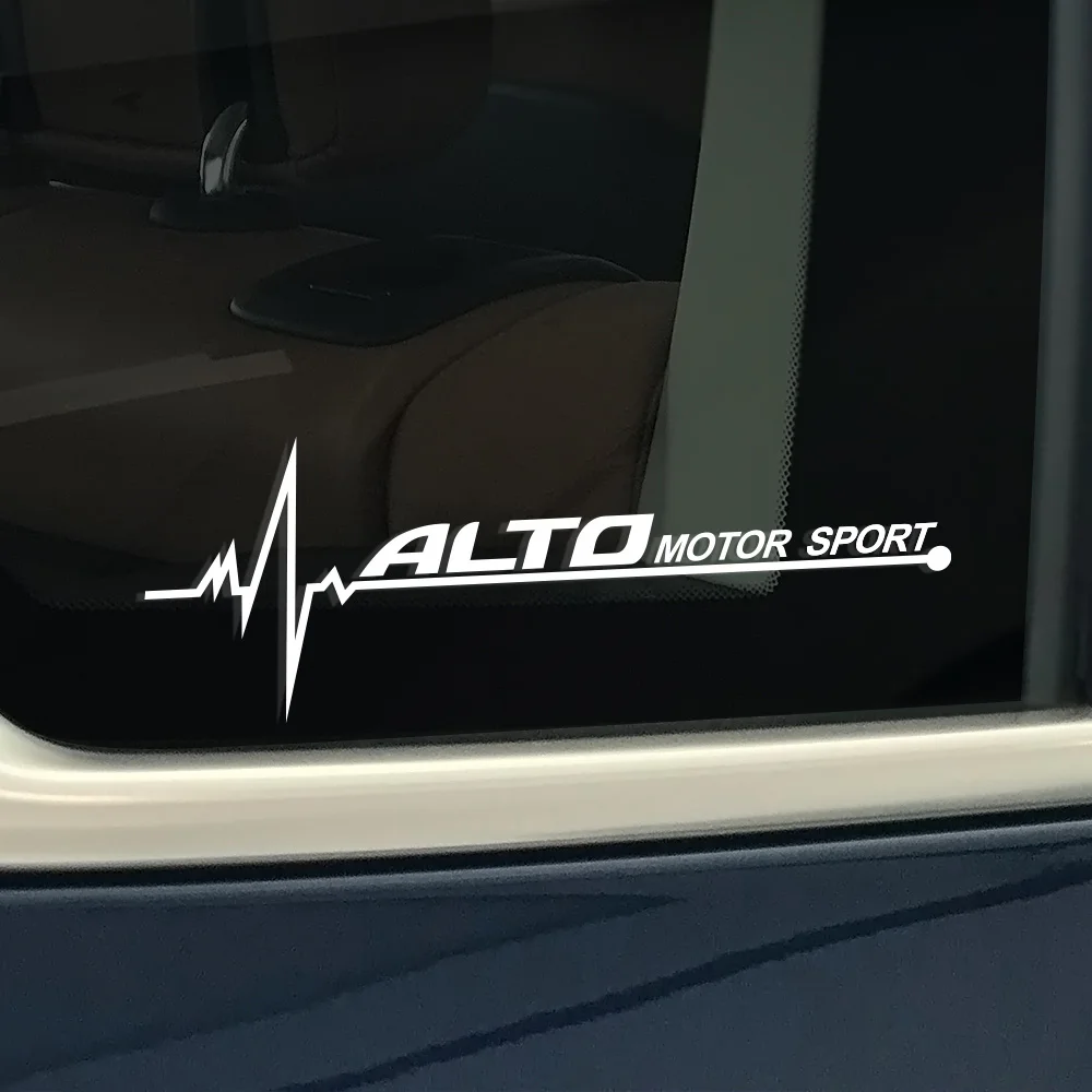 2 шт. забавные автомобильные наклейки на боковое окно, ПВХ наклейка для Suzuki Swift SX4 Jimny Ignis Alto Samurai Baleno Grand Vitara, автомобильные аксессуары - Название цвета: For Alto