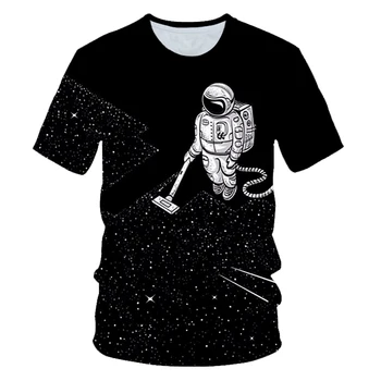 

Funny Design Astronaut 3D Tshirt Men/Women Galaxy T-shirt Space Hip Hop Casual Summer Loose Tops Tee Streetwear Male Clothes