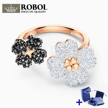 

Original SWA LATISHA FLOWER Ring with Original Engraved Woman Jewelry Gift Fashion Luxury Jewelry Free Shipping Wholesale