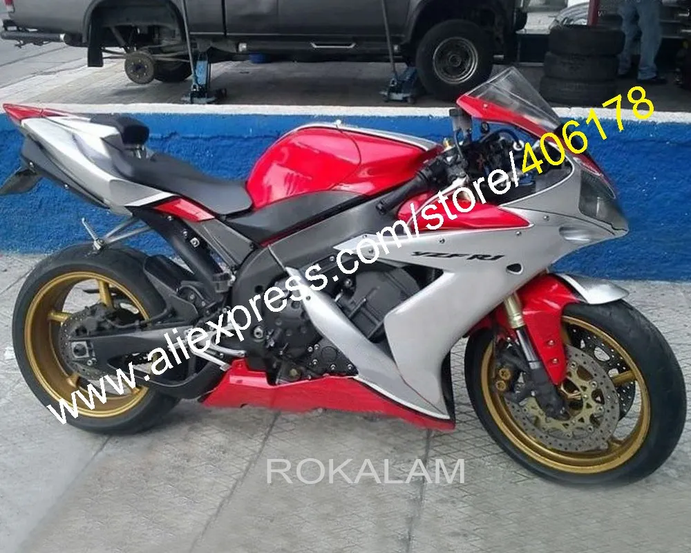 

For Yamaha YZF-R1 YZF R1 2004 2005 2006 YZF1000 04-06 YZFR1 YZF 1000 R1 ABS Fairing Kit (Injection molding)