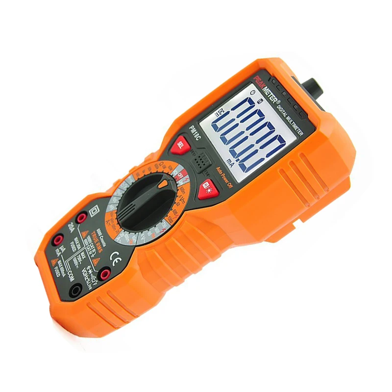 EASY-PEAKMETER PM18C Цифровой мультиметр Измерение напряжения Ток Сопротивление Емкость Частота Температура hFE NCV живая линия