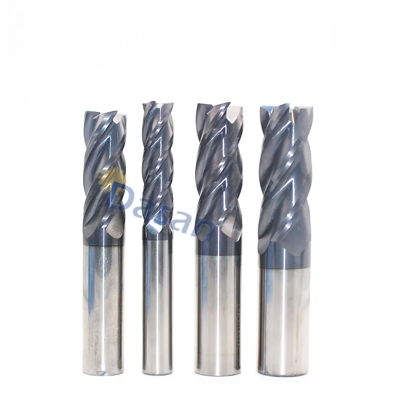 

1PC End Mill 16mm Long 100mm Milling Cutter HRC50 4 Flute Straight Shank Tungsten Solid Carbide cnc Flat Mill for Metal
