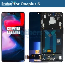 ЖК-экран для Oneplus 6, ЖК-дисплей для Oneplus 6, сенсорный экран в сборе, сенсорный дигитайзер, TFT экран, замена телефона, тестовая работа