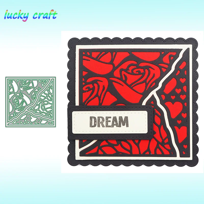 

Graphic openwork frame Metal Cutting Dies for DIY Scrapbooking Embossing Paper Card Album Decoration Crafts Dies Cut 2019