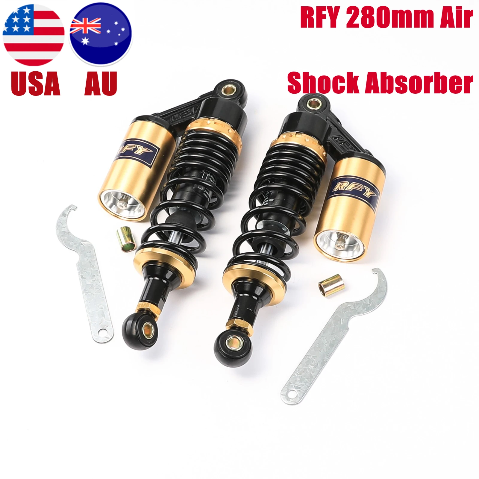 

Universal RFY 280mm Air Shock Absorber Rear Suspension Spring Scooter For Dirt Bike Gokart Quad ATV Motorcycle