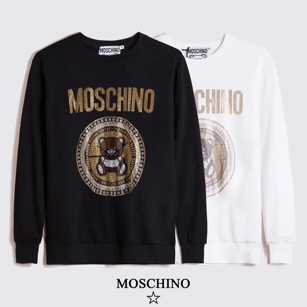 Женские свободные толстовки Moschino свитшоты в стиле ретро | Женская одежда