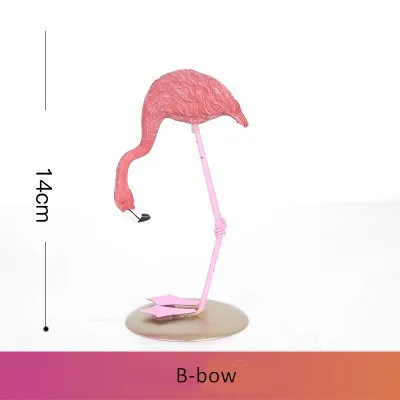 Вечерние украшения с изображением фламинго для дня рождения, вечерние Принадлежности для бара «сделай сам», вечерние принадлежности для девушек в тропическом стиле - Цвет: B bow