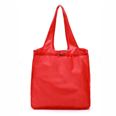 Supermarket Shopping Bag New Eco Bag For Fruit Vegetable Waterproof Woman Store Tote Bag/Foldable Shopping Bags Reusable - Цвет: Red