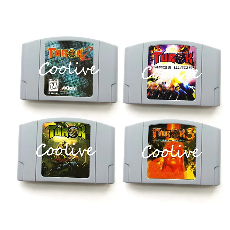 Turok серии Семена зла тени Oblivion source Error аксессуары для видеоигр памяти чернильного картриджа для 64 бит игровая консоль США NTSC Версия
