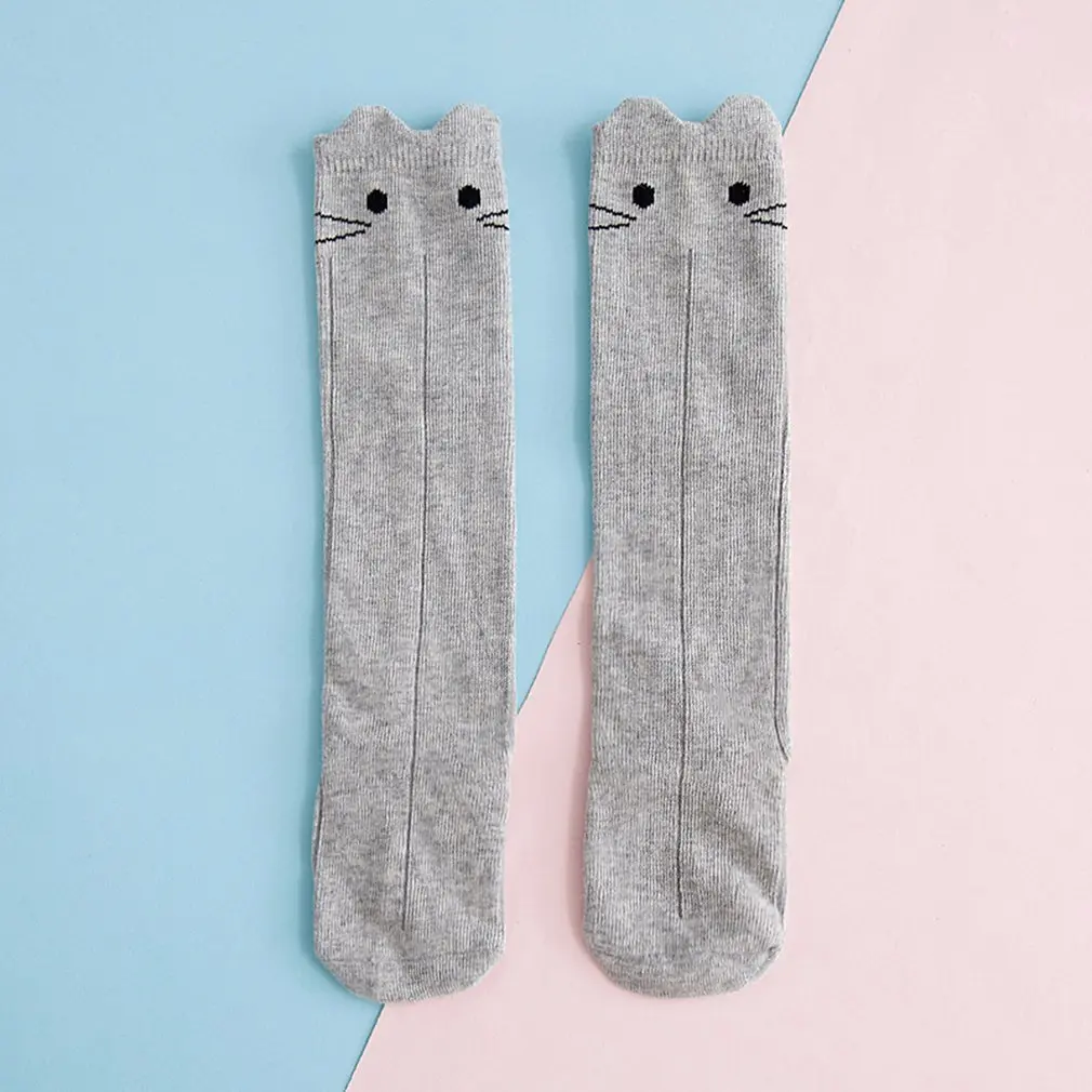 Cute Cartoon Baby Socks Soft Comfortable Cotton Socks Anti-slip Knee Socks for Toddlers Thick Warm Winter Socks