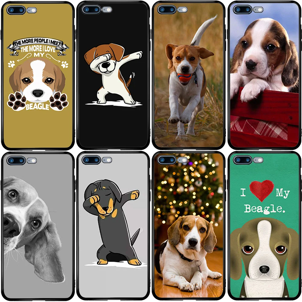 Чехол для Samsung Note 8 9 10 20 S6 S7 S8 S9 S10 S20 FE S10E S11E Lite Plus Ultra Edge I love my Beagle Dogs | Мобильные