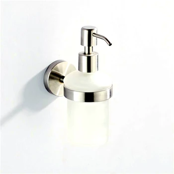 

Washroom Stainless Steel Home Liquid Soap Dispenser Lotion Bottle Manual Operated Hotel Restroom Wall Mounted Restaurant Modern