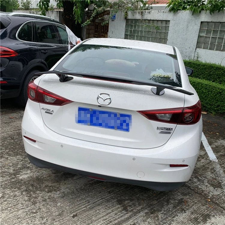 Для Mazda 3 Axela спойлер- Mazda 3 Axela спойлер NF RUIYI ABS Пластиковый материал заднее крыло автомобиля цветной задний спойлер
